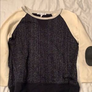 Sandro cotton 3/4 sleeve sweater/pullover